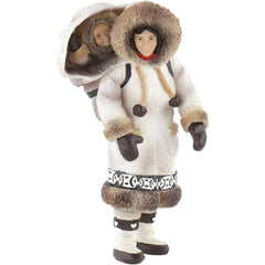 Miniature - Inuk (Eskimo) Woman with Child